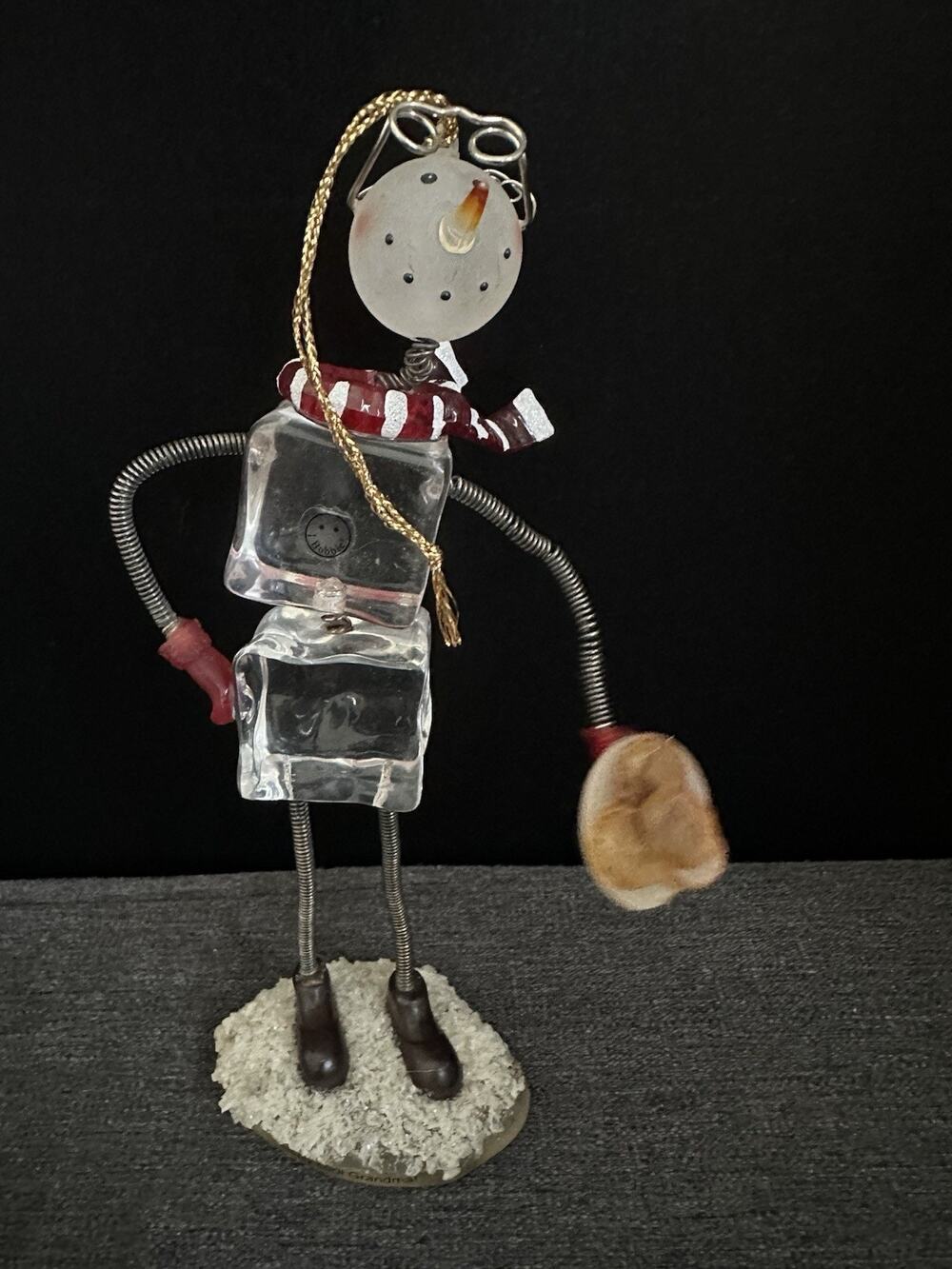 2004 Occasions Totally Cool Grandma Snowman Ornament 91955 Wire Figurine